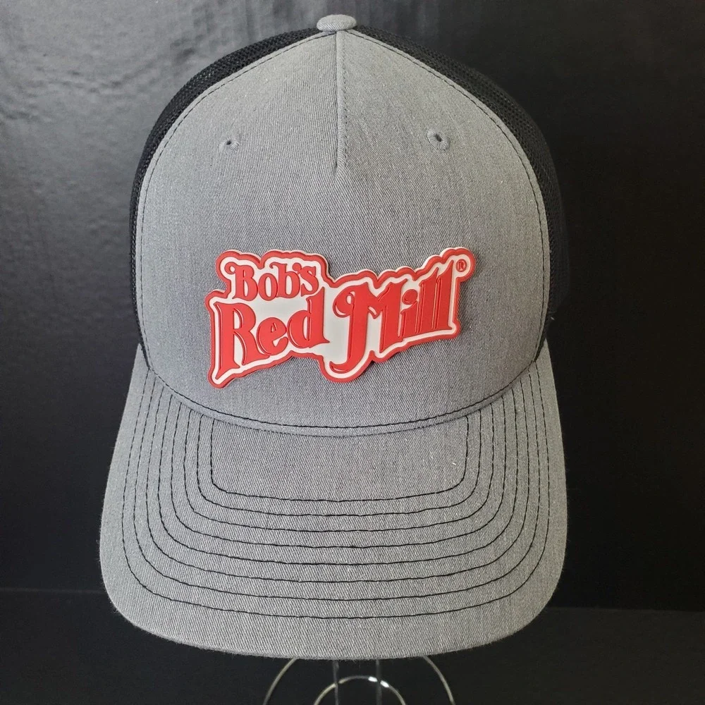 Bob's Red Mill Gray Cap Logo Meshback Richardson‎ Baseball Hat